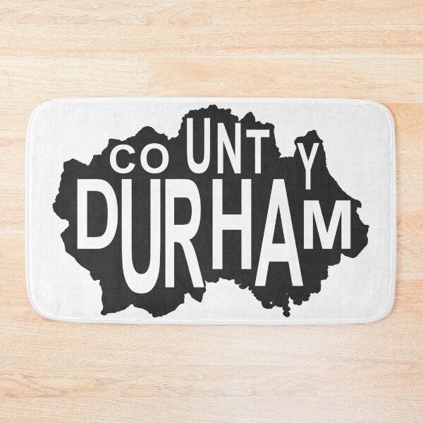 Item preview, County Durham Map Text Silhouette designed and sold by GeorgeLemon.