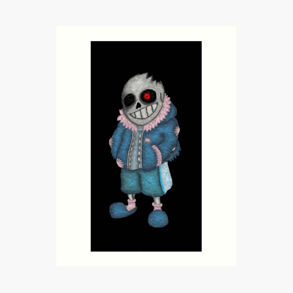 Horror Sans Bitty Postcard for Sale by MoonRushers