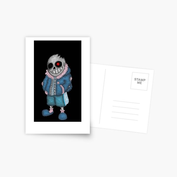 Horror Sans Bitty Postcard for Sale by MoonRushers