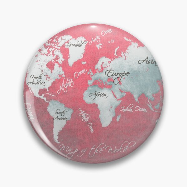 Item preview, world map 143 red white #worldmap #map designed and sold by JBJart.