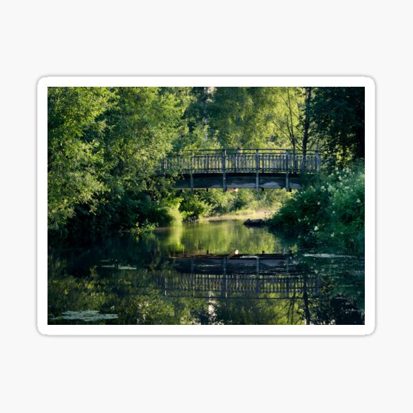 The small bridge over a bourn Sticker