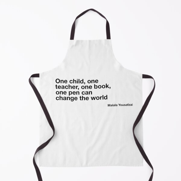 Item preview, "One child, one teacher, one book, one pen can change the world." -Malala Yousafzai designed and sold by flying-flamingo.