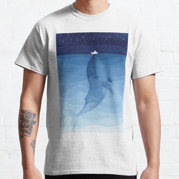 Blue whale, sea animal Classic T-Shirt