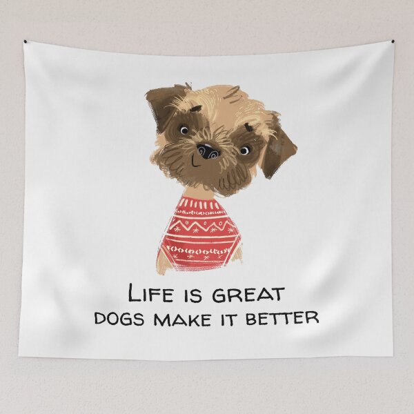 Item preview, Life Is Great Dogs Make It Better - Dog Love designed and sold by Borislav Shekerdzhiyski.