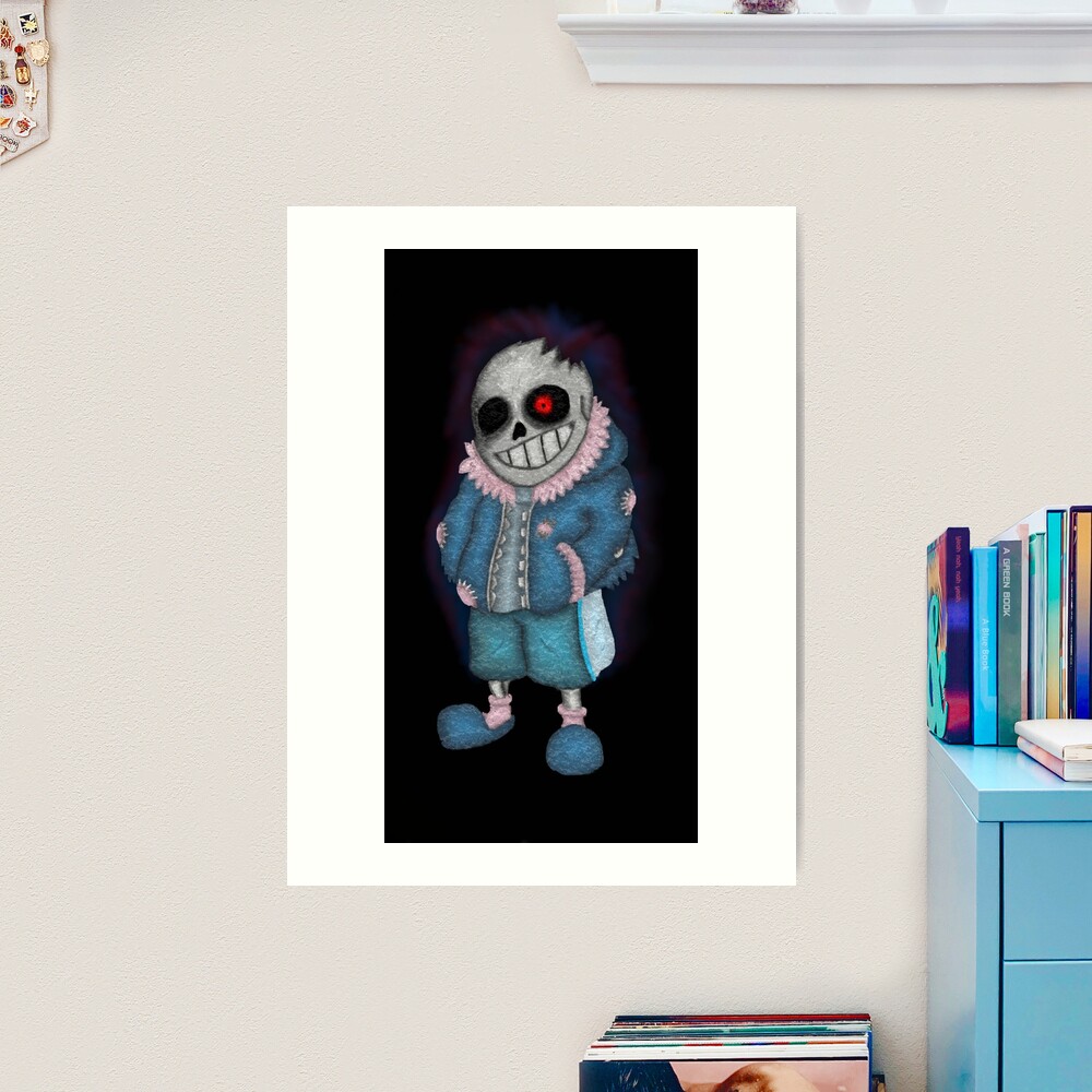 Abominable Horror Sans pattern Sticker for Sale by Enderparty