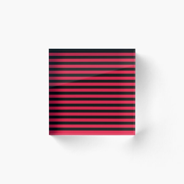 Item preview, Strong Black and Crimson Stripes Bright Red designed and sold by TopplundDesigns.