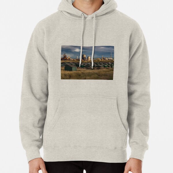 Fishermans Huts and Steel works Pullover Hoodie