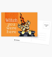 Yorkie Witch You Were Here Postcards