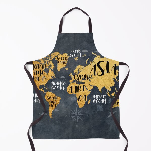 Item preview, world map 133 #worldmap #map gold black designed and sold by JBJart.