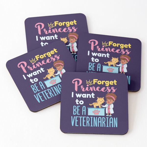 Item preview, Forget Princess I Want To Be a Veterinarian Girl African American designed and sold by jaygo.