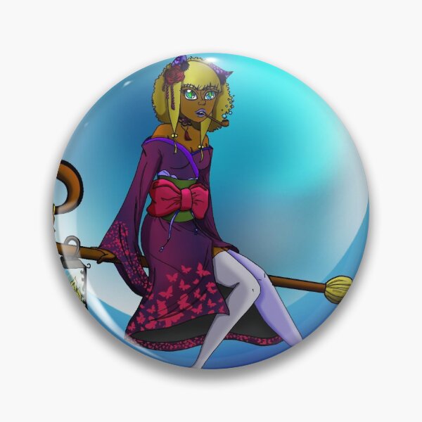 Item preview, Fox girl on a broom designed and sold by Afrodreams.
