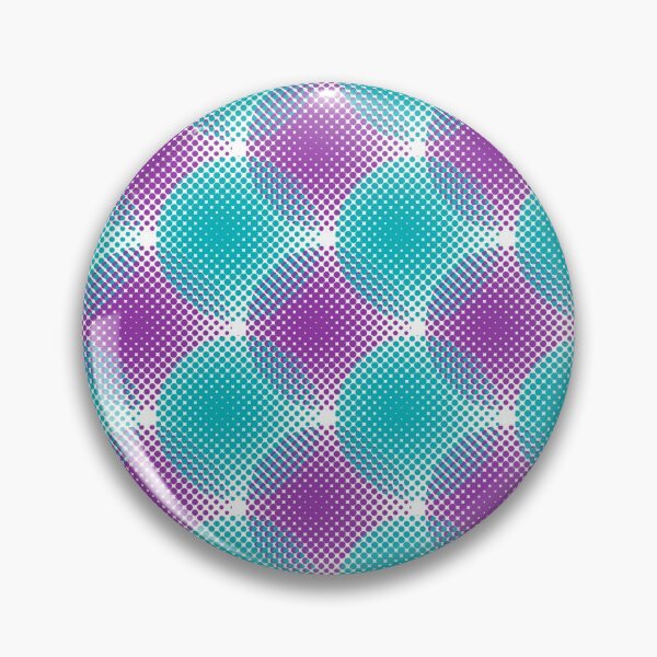 Item preview, Cyan Purple Halftone Circles designed and sold by ARubyMoon.
