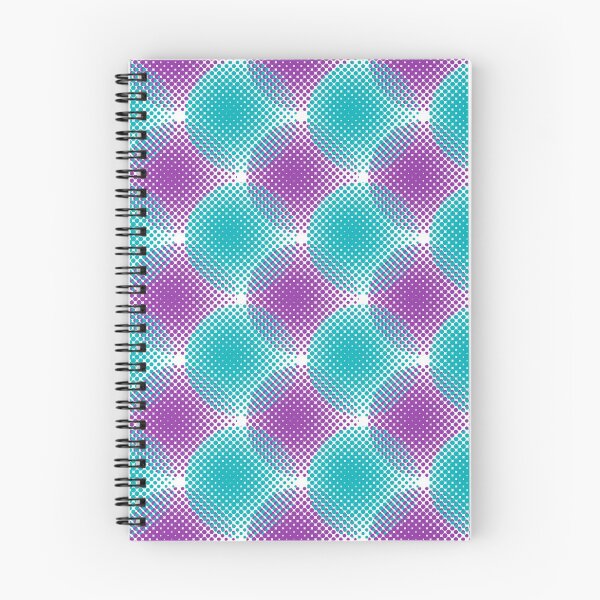 Item preview, Cyan Purple Halftone Circles designed and sold by ARubyMoon.