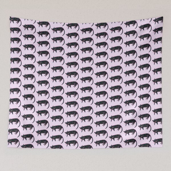 Item preview, Danish pastry cat in black and bright designed and sold by CoffeyCatsArt.