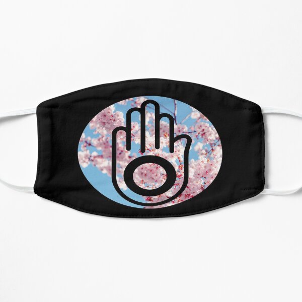 Ahimsa / Jain Hand - Sakura Sky Mask