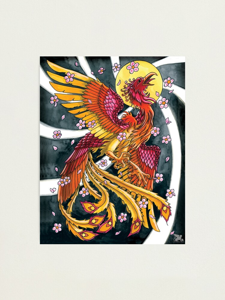 Finished Japanese Phoenix - Fishink Tattoo