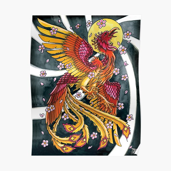 Phoenix Tattoo Posters For Sale Redbubble