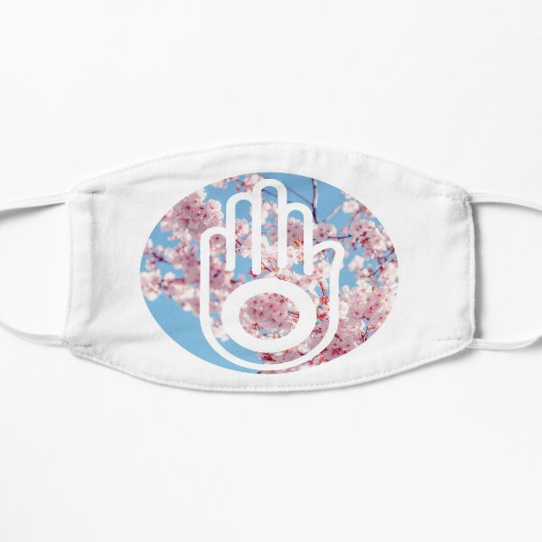 Ahimsa / Jain Hand - Sakura Sky Mask