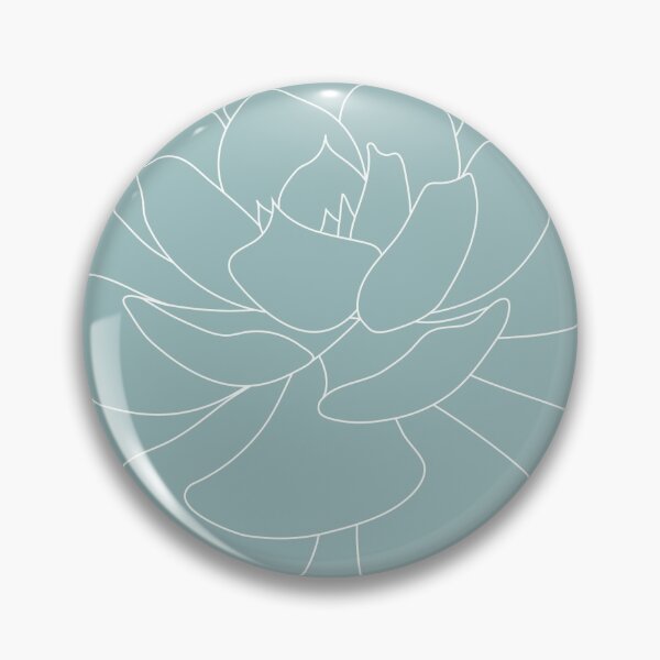 Item preview, Simple Succulent Pattern - Aqua rosettes - Blue Succulents designed and sold by TurningMoss.