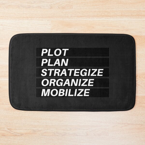 Item preview, Plot Plan Strategize Organize Mobilize - Quote designed and sold by mydoodlesateme.