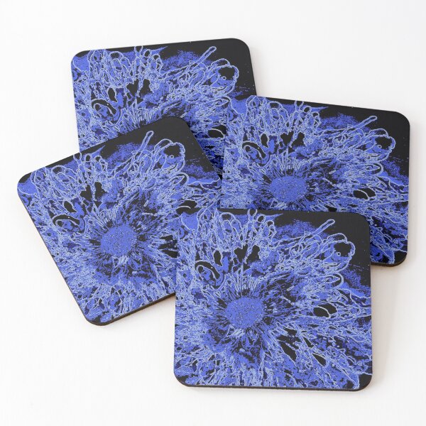 Item preview, Cosmic Flower Eruption in Blue designed and sold by Brenda Moszer.
