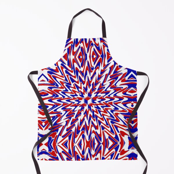 Item preview, Red Blue and White Color Burst Abstract Art designed and sold by royrahul.