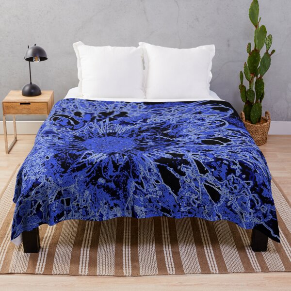 Item preview, Cosmic Flower Eruption in Blue designed and sold by Brenda Moszer.