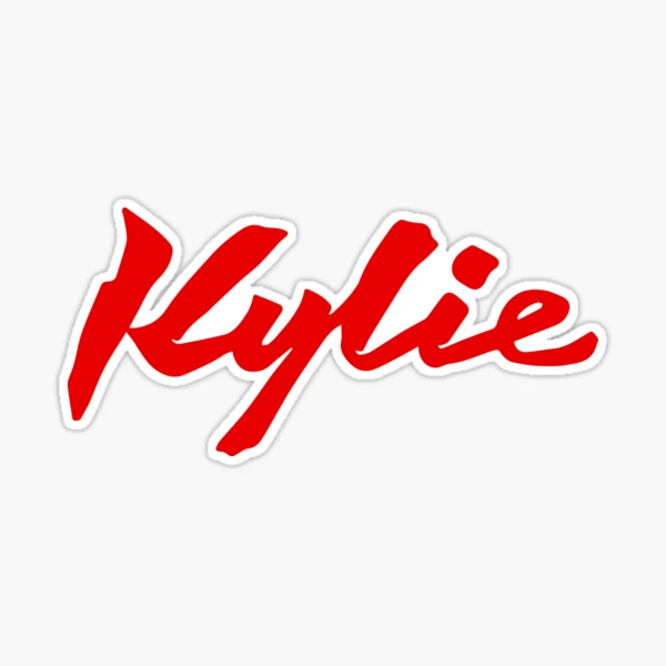 Kylie Minogue - Disco 2020 Logo - Red - Say Something | Sticker