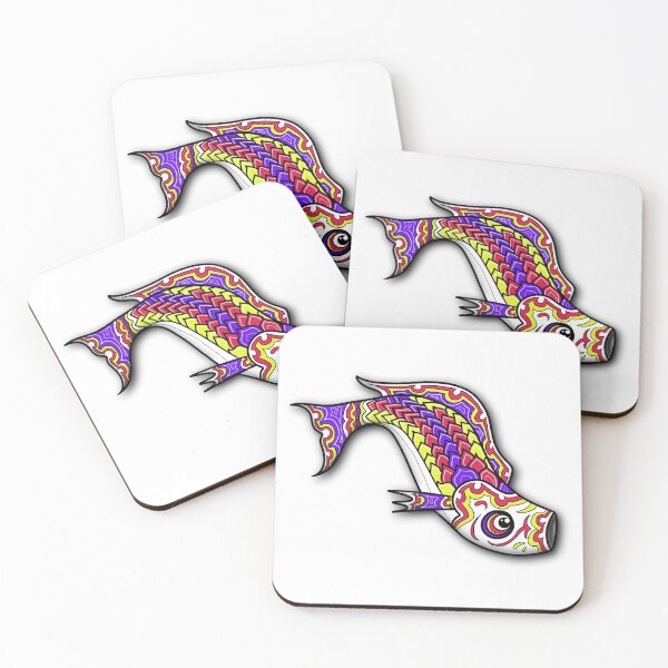 Item preview, Colouful koi carp, koinobori style designed and sold by Marie-Sophie Germain.