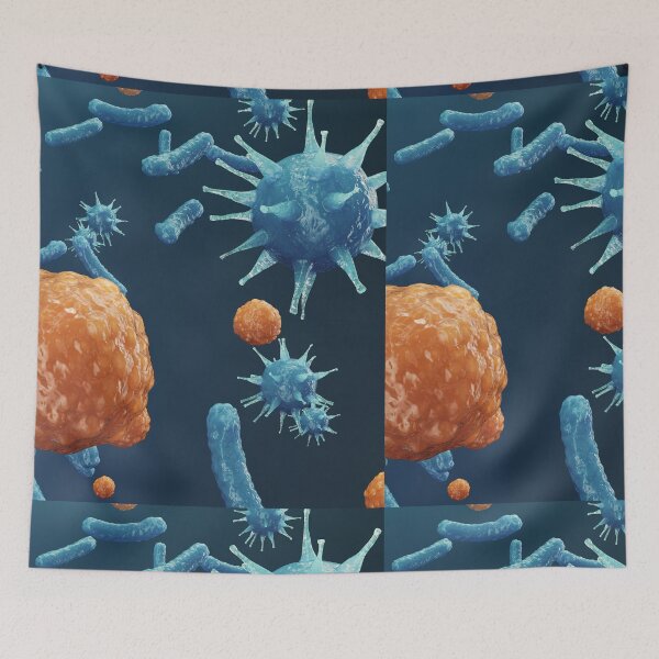 Item preview, PRETTY E. COLI BACTERIA Pattern MICROSCOPIC Image PHOTO...Micro designed and sold by Hippiesole.