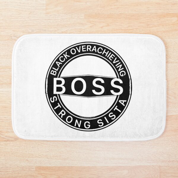 Black Overachieving Strong Sista Bath Mat