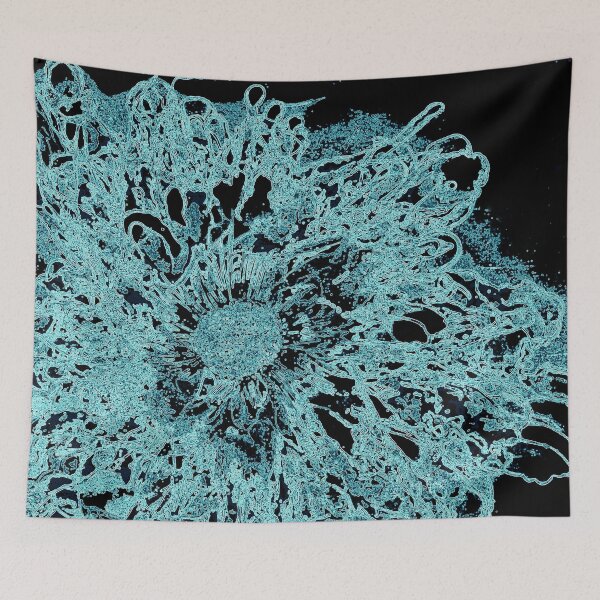 Item preview, Cosmic Flower Eruption in Light Blue designed and sold by Brenda Moszer.