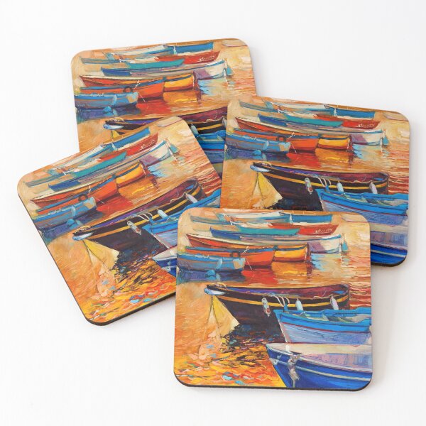 Item preview, Boats at the Dock designed and sold by Ethiyo.