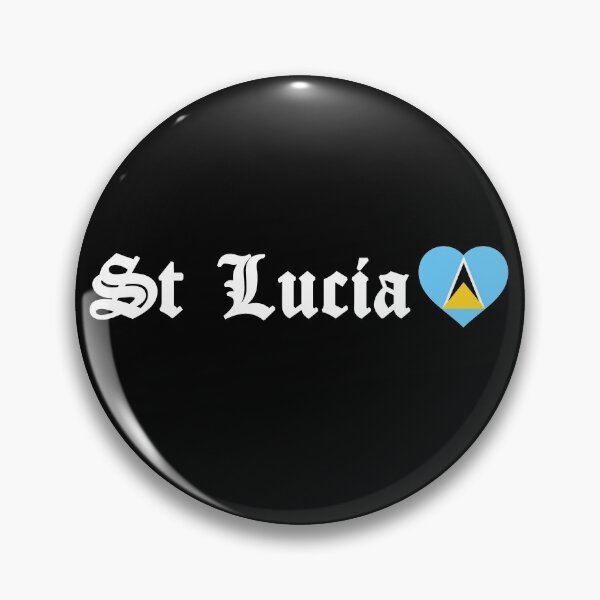 Item preview, Saint Lucia Flag Heart Blackletter Independence Day  designed and sold by PY Tees.