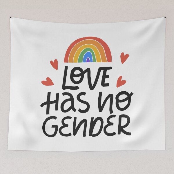 Item preview, Love Have No Gender With A Rainbow designed and sold by JTS STORE.