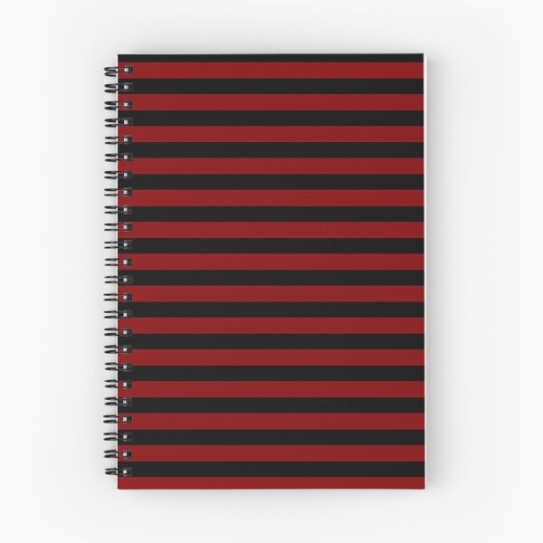 Item preview, Trendy Black and Maroon Stripes Punk Dark Red designed and sold by TopplundDesigns.