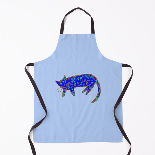 Item preview, Danish pastry cat in primaries designed and sold by CoffeyCatsArt.