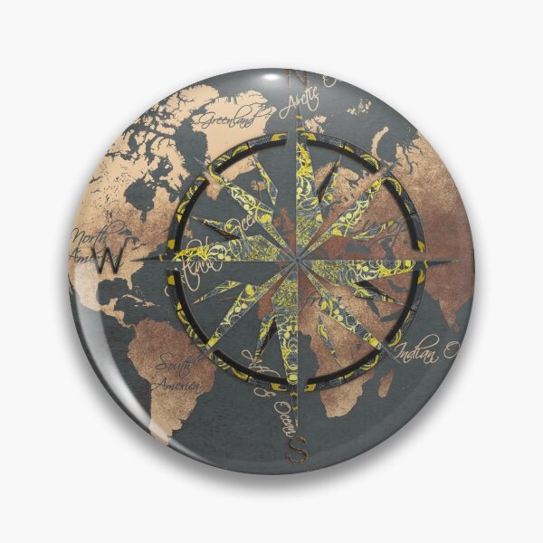 Artikelvorschau, Weltkarte Windrose 8 #worldmap #map entworfen und verkauft von JBJart.
