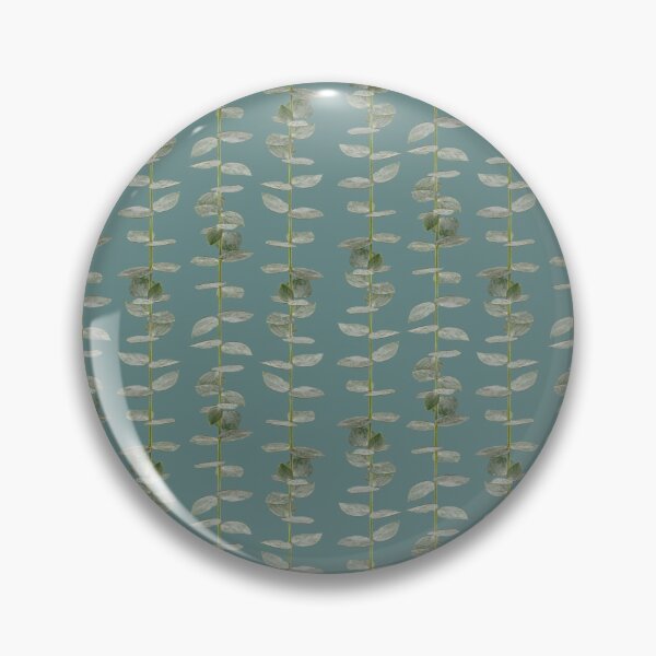Item preview, Eucalyptus Patterns with Aqua Background Realistic Botanic Patterns Organic & Geometric Striped Patterns designed and sold by TurningMoss.