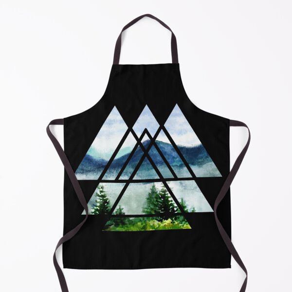 Item preview, Sacred Geometry Triangles - Watercolor Landscape designed and sold by maryedenoa.