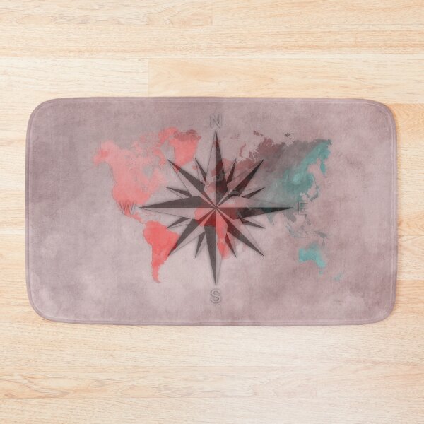 Item preview, world map wind rose 3 #worldmap #map designed and sold by JBJart.