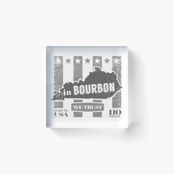 Item preview, In Bourbon We Trust - grey ink designed and sold by BourbonMania.
