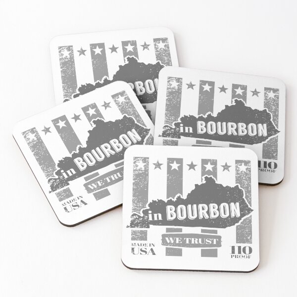 Item preview, In Bourbon We Trust - grey ink designed and sold by BourbonMania.