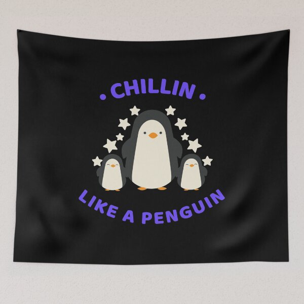Item preview, Chillin Like A Penguin designed and sold by BlueCloverTrend.