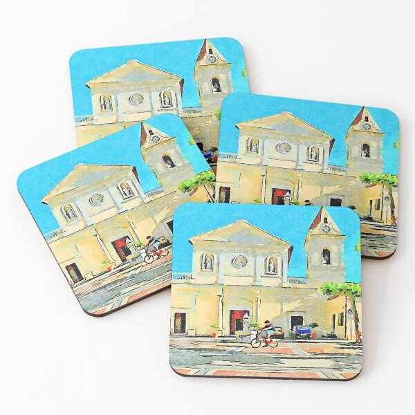 Item preview, Child cycling in the square of the church of Tortora designed and sold by Giuseppe Cocco.