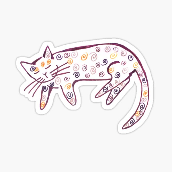 Danish pastry cat Sticker