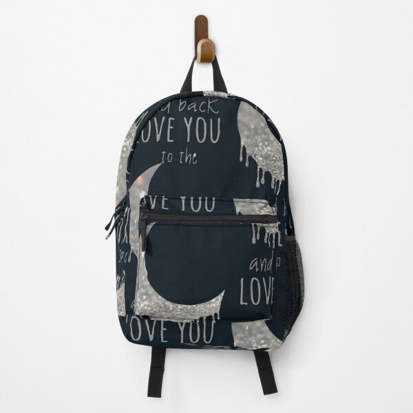 Item preview, Love you to the moon and back ❤️ typography with drip art moon designed and sold by Sonia dutta_art.