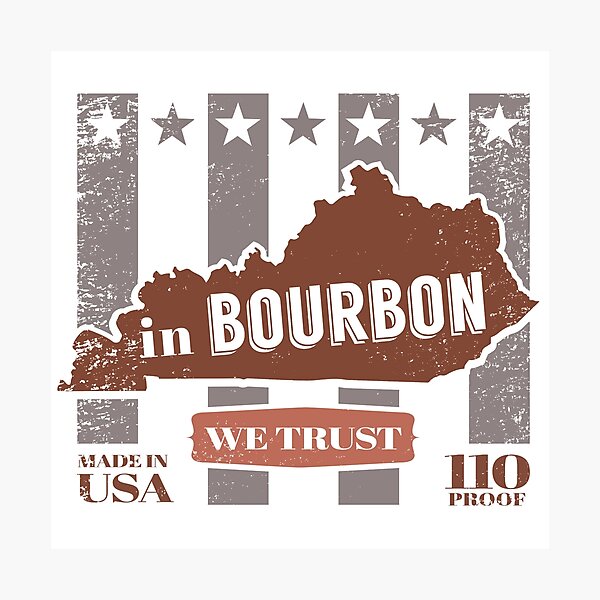 Item preview, In Bourbon We Trust (warm tone) designed and sold by BourbonMania.