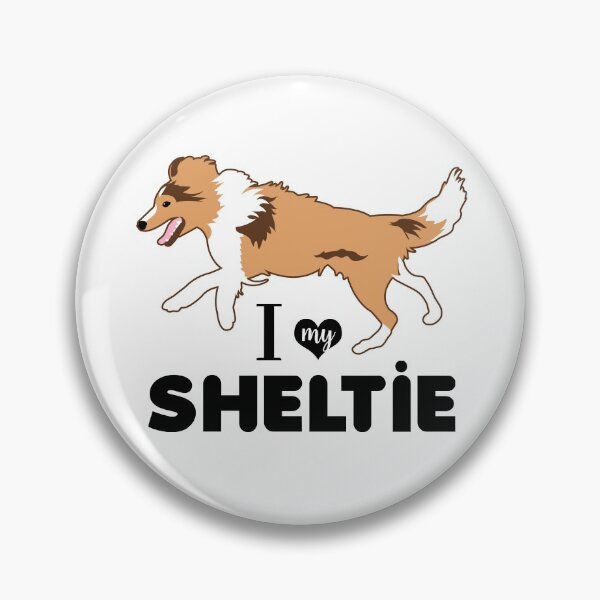 Item preview, Shetland Sheepdog Sheltie Pattern Miniature Collie Dog Breed in Blue designed and sold by Art by Jess.