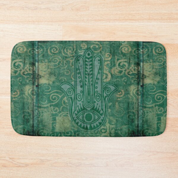 Item preview, Teal Boho Hamza Hand designed and sold by bipolarvirgoart.